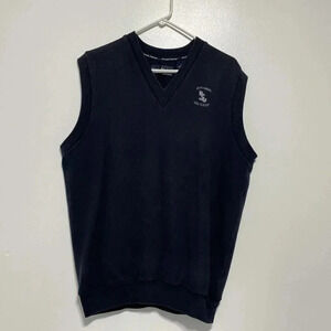 Arnold Palmer Sweater Vest Men's XL Blue Sleeveless V Neck Golf BCU Golf Classic